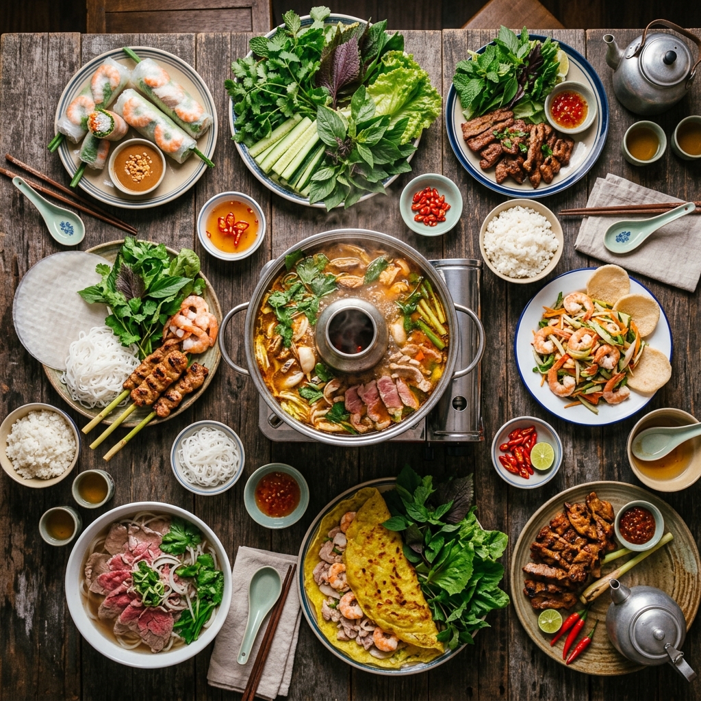 Thực đơn đa dạng